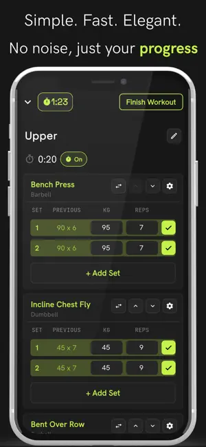 Vigor - Weight Lifting Tracker screenshot 2