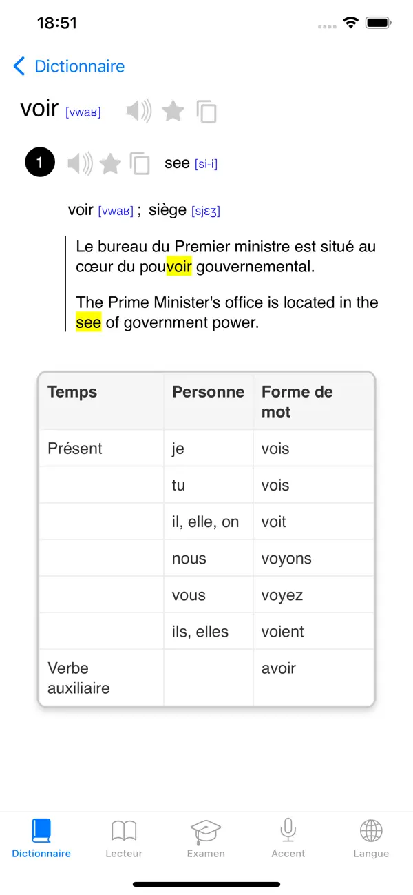 Screenshot #2 pour Français: Anglais Espagnol etc