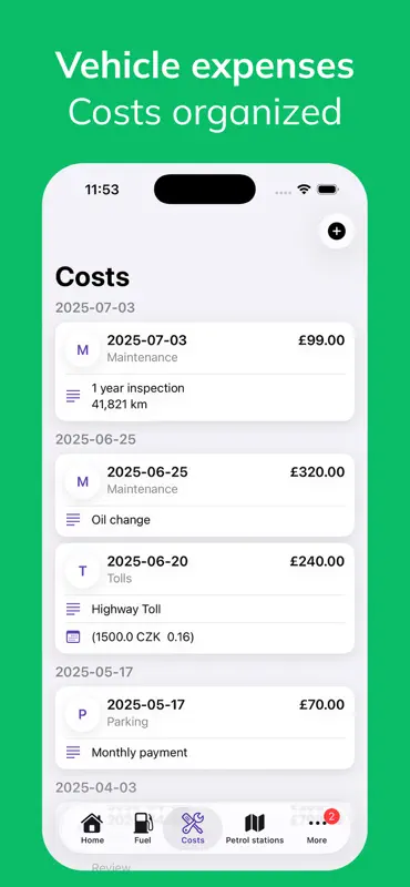 Fuelio: Controle Combustível screenshot 5 of 10