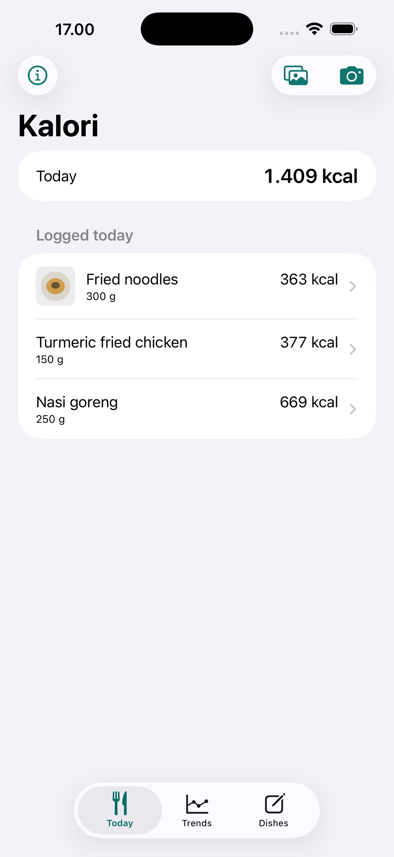 Screenshot 2 of Kalori: Offline Calories