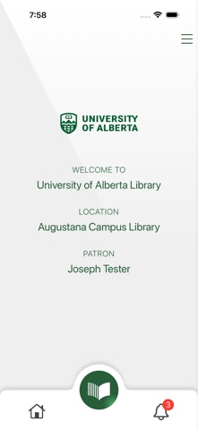UAlberta Library Checkout Screenshot 1 of 9