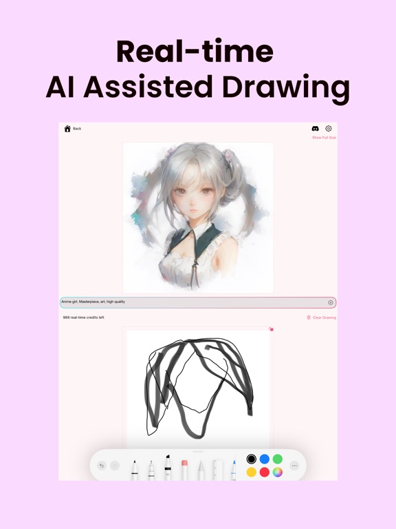 AI Generated Images:Art,Anime iPad screenshot 2 - Graphics & Design app