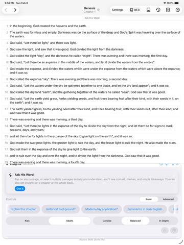 Ask The Word iPad screenshot