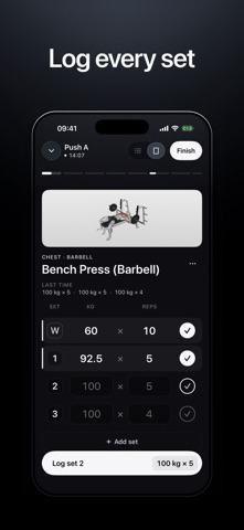 LOGR: Gym Workout Tracker Log Screenshot 1 of 5