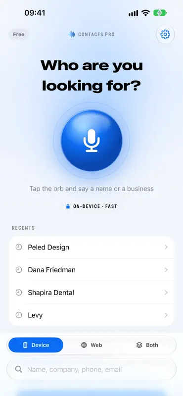 Contacts-Pro: Call by Voice screenshot 6 of 9