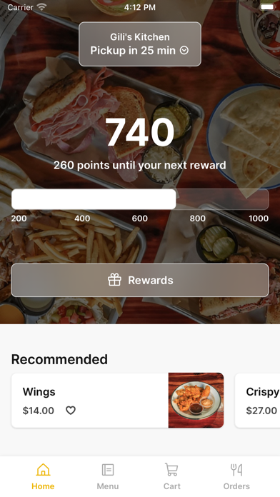 Gili's Kitchen app screenshot