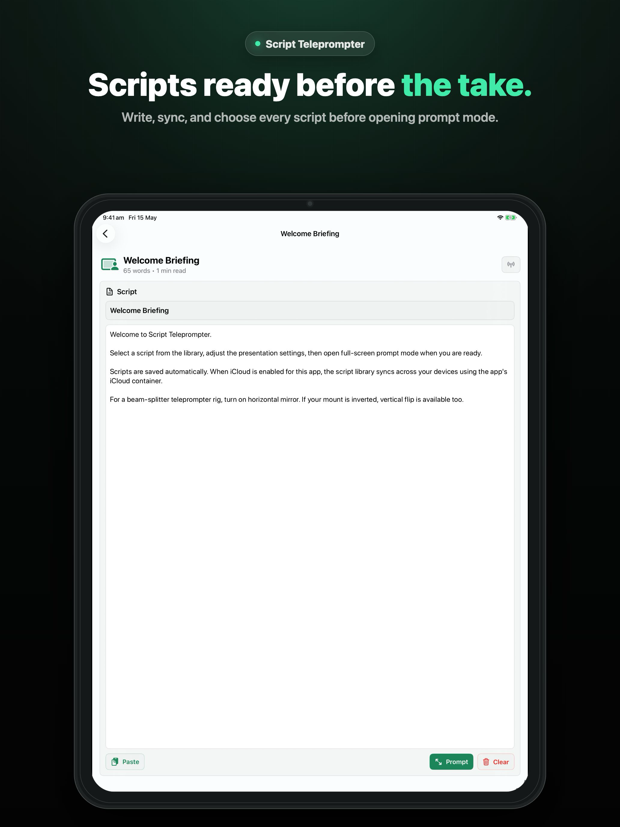 Script Teleprompter