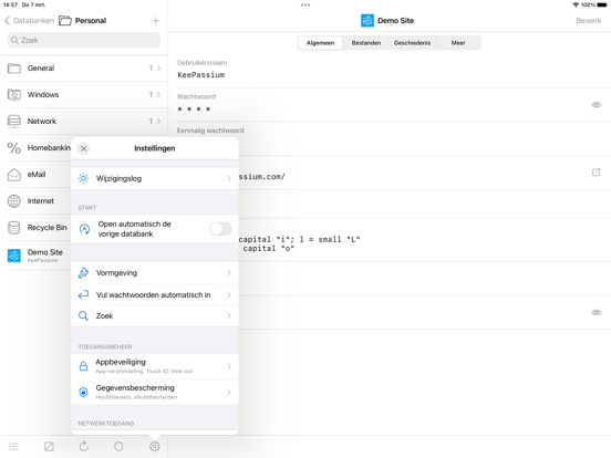 KeePassium Pro (KeePass) iPad app afbeelding 6