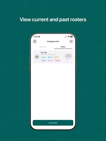 DutyRoster - Shift Manager iPad screenshot