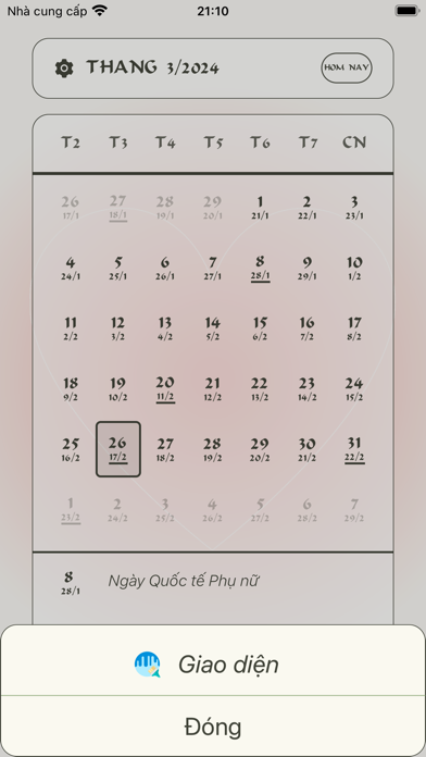 Âm lịch Việt Nam Screenshot