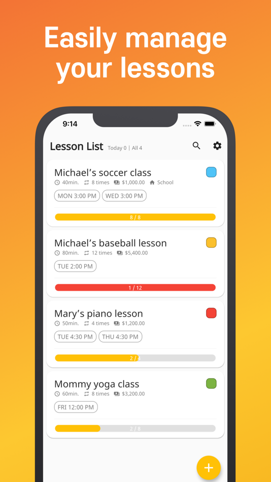 #1. Lesson manager (iOS) Podle: Dodam&Company