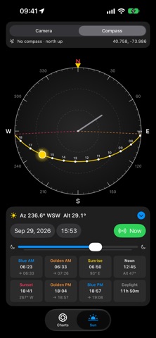 Cine Tools: Charts and Sun screenshot 1