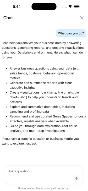 Genie One by Databricks screenshot 3 of 4