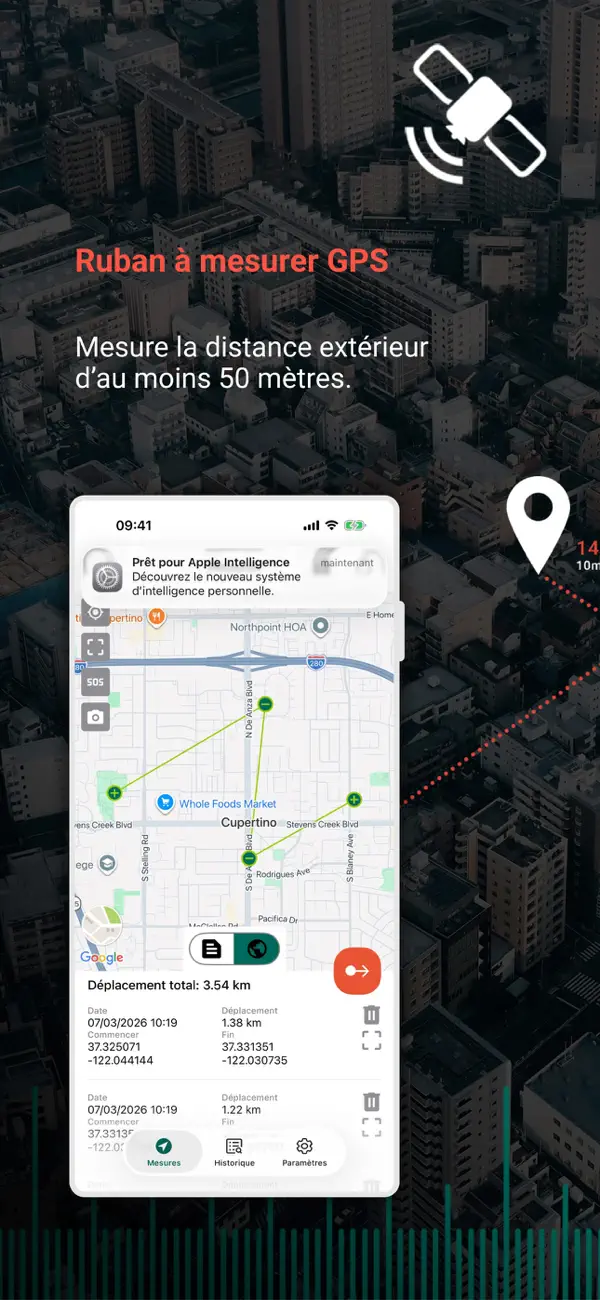 Screenshot #1 pour GPS ruban à mesurer