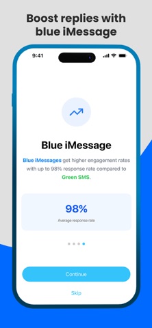 Lightsend: Blue Text Campaigns screenshot