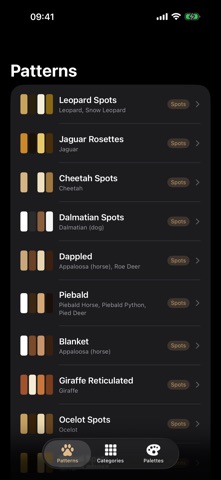 Stoat Coat Patterns iPhone screenshot