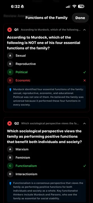 GCSE Sociology Quiz screenshot 9 of 9