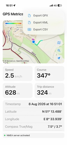GPS Metrics screenshot