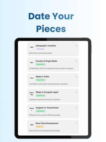 Pottery Mark Identifier iPad screenshot