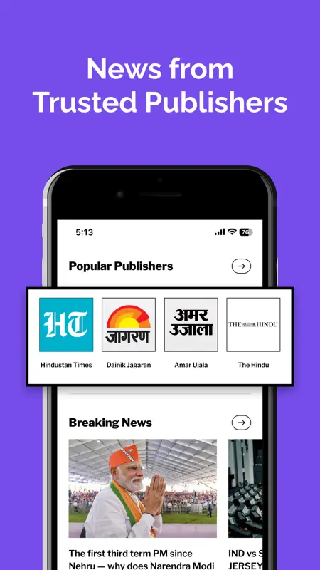 Dailyhunt - News & Magazines screenshot 5 of 8