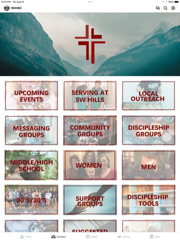 Southwest Hills Baptist Church iPad screenshot 2 - Education app