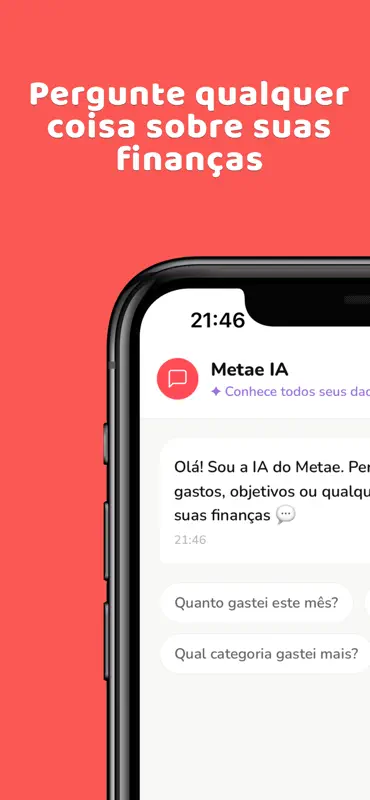 Metae - Controle de Gastos IA screenshot 8 of 10