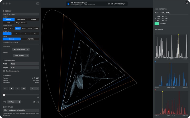 YUV Viewer screenshot