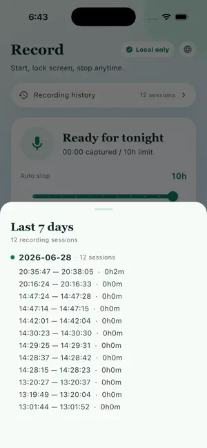 Snoring Recorder screenshot 4