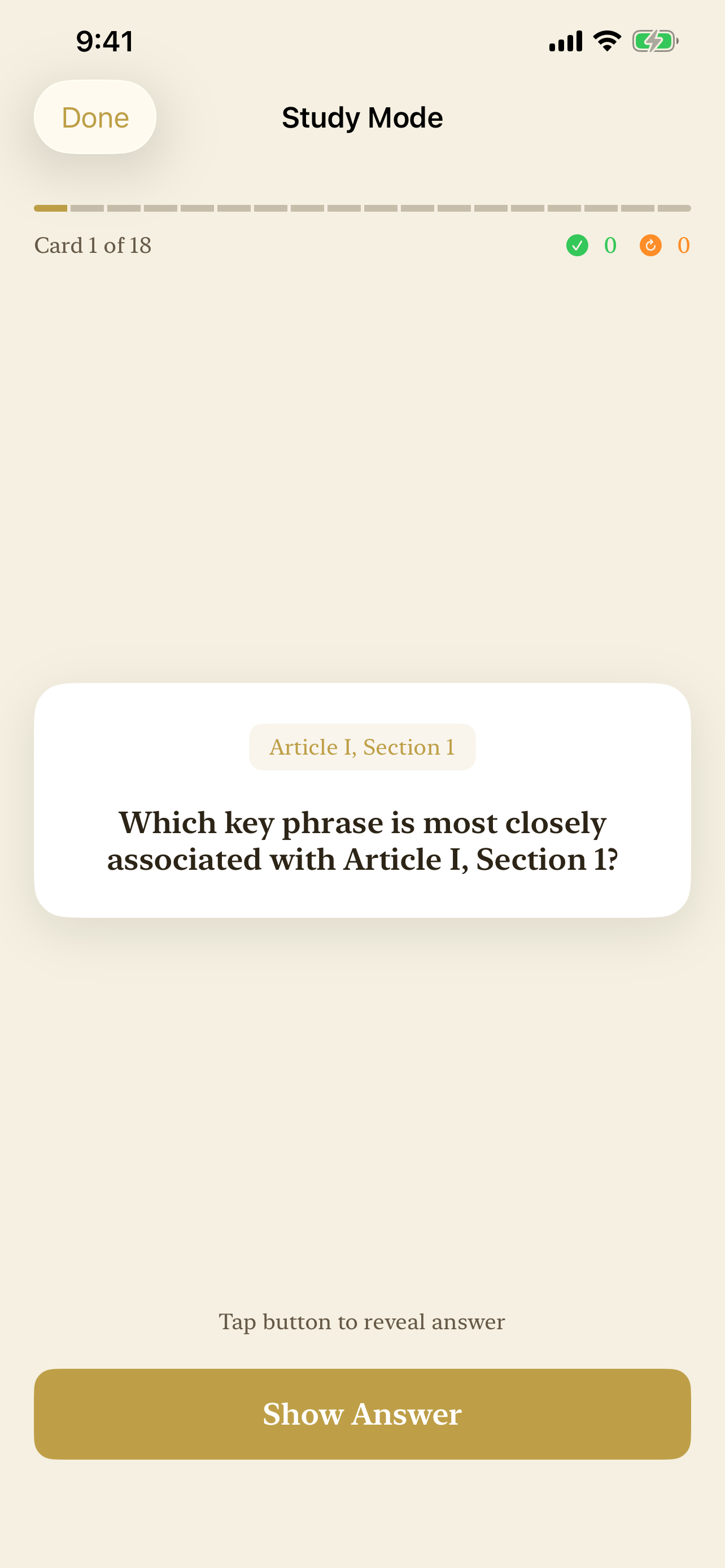 The Constitution Quiz