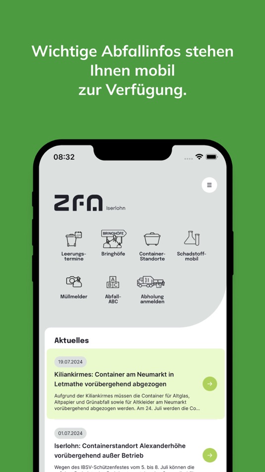 #2. Abfall-App ZfA (iOS) Podle: Zweckverband fur Abfallbeseitigung