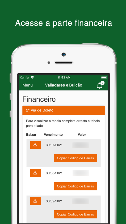 #5. Colégio Valladares e Bulcão (iOS) By: Flex Developers