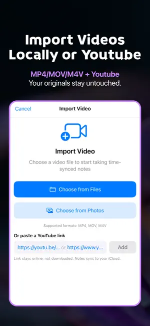 NotedCut: Video Notetaking screenshot 1