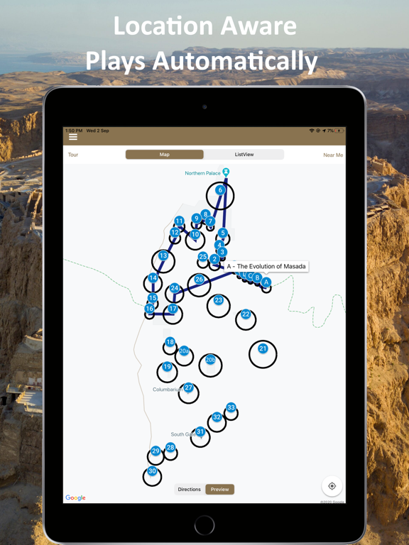 Screenshot #5 pour Masada Fortress GPS Audio Tour