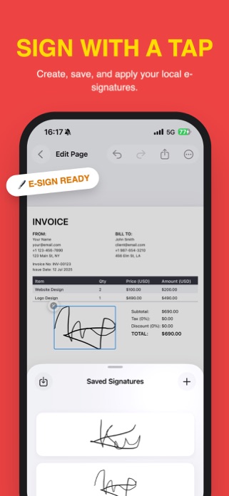 PDF Converter: Reader & Sign Screenshot 3 of 5