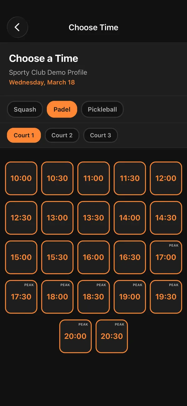 Screenshot #2 pour SportyHQ Bookings