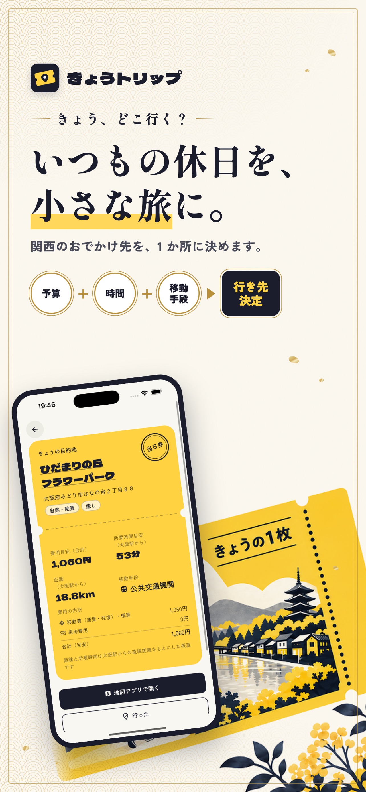 Screenshot 1 of きょうトリップ