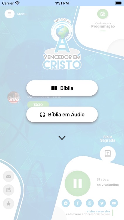 Web Rádio Vencedor em Cristo screenshot-3