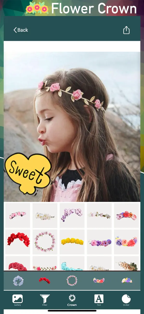 Screenshot #2 pour FlowerSnap Crown: Wedding Halo