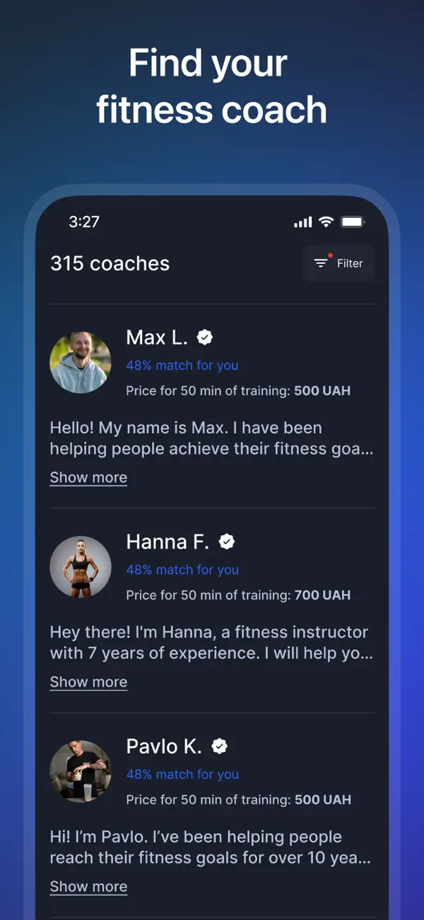 Screenshot #1 pour AIM: Your Fitness Coach Online