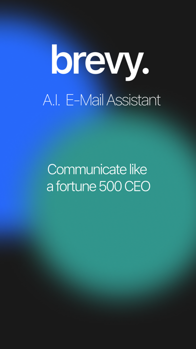 Screenshot 1 of brevy. - A.I. E-mail assistant App