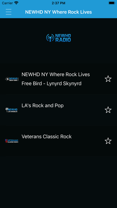 NEWHD Radio Screenshot
