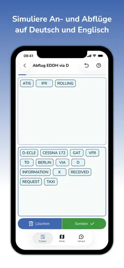 Screenshot von Flugfunktrainer auf dem iPhone 1