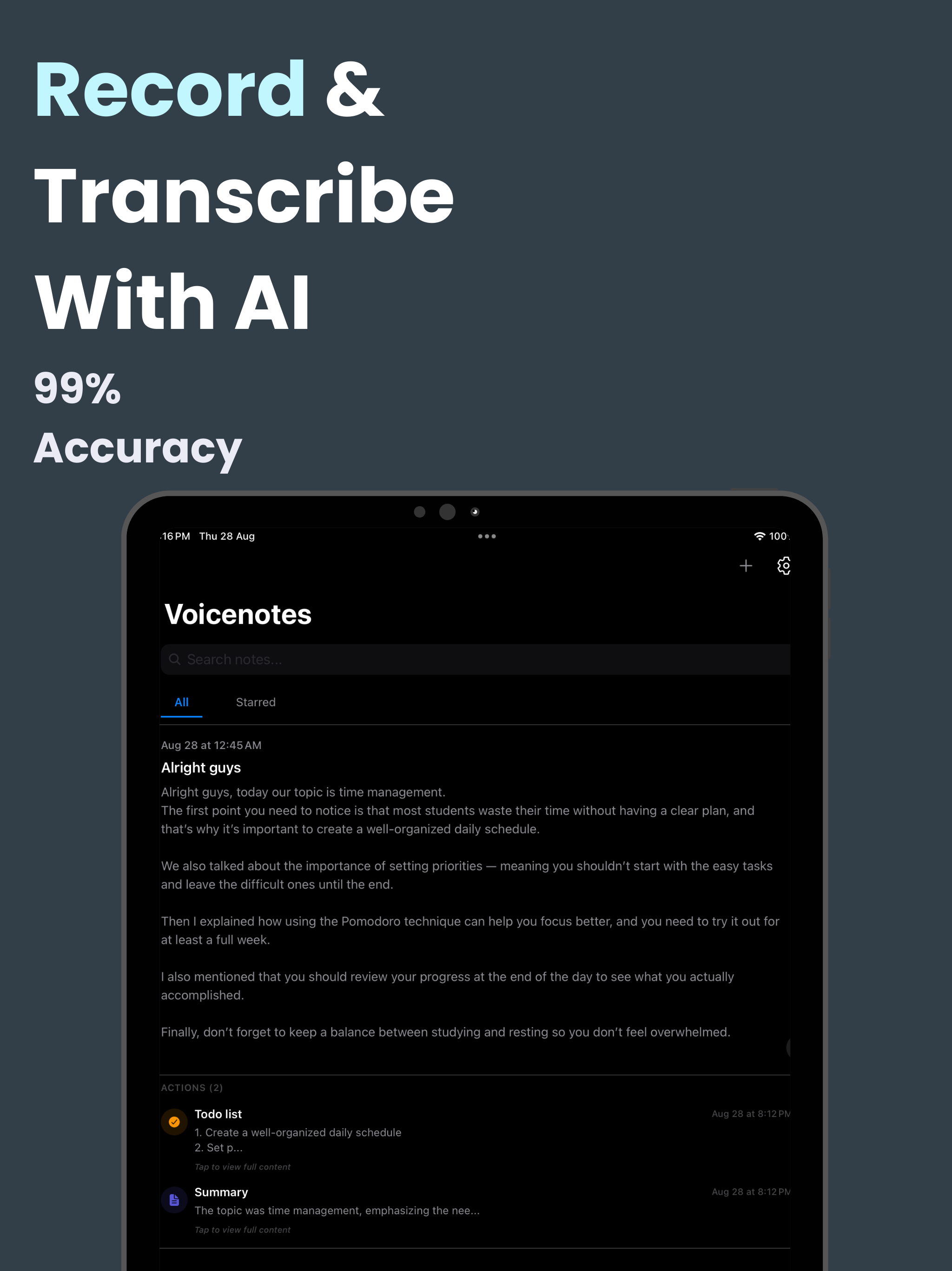 NoteTalk AI Notes & Meetings screenshot 8