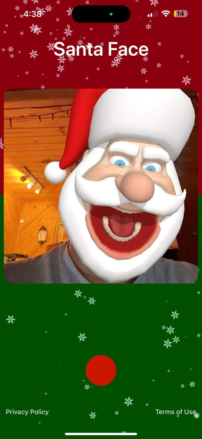 Santa Claus Emoji Face Camera