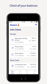 Rabobank Online Savings AU screenshot