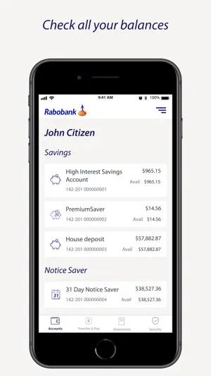 Rabobank Online Savings AU screenshot 3