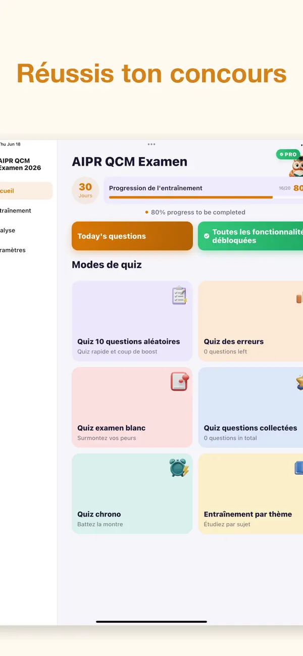 Screenshot #1 pour AIPR QCM Examen 2026