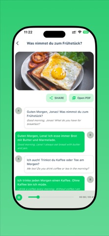 Learn German: Story and Dialog iPhone screenshot