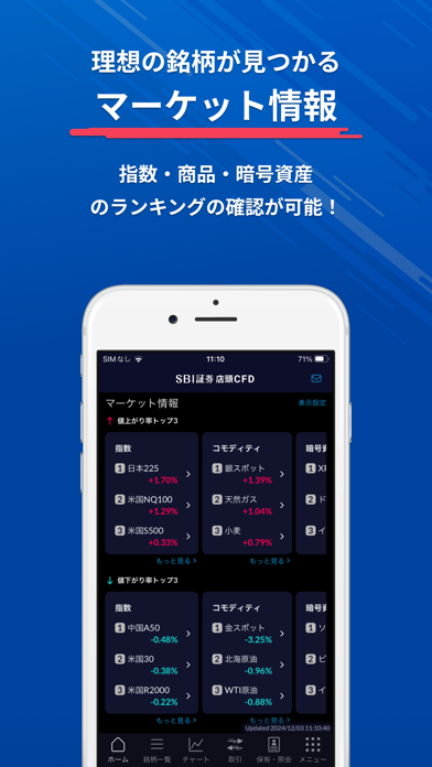 SBI証券 店頭CFDアプリ のスクリーンショット