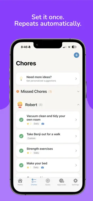 ChoreUp for Families screenshot 2